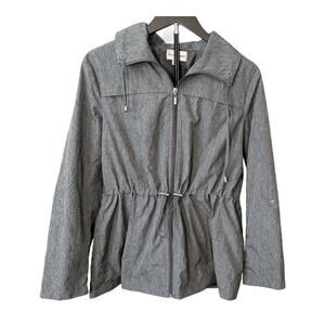 CLEARANCE Studio Works Outdoor Jacket - Light Gray Medium - Hooded, Lightweight
